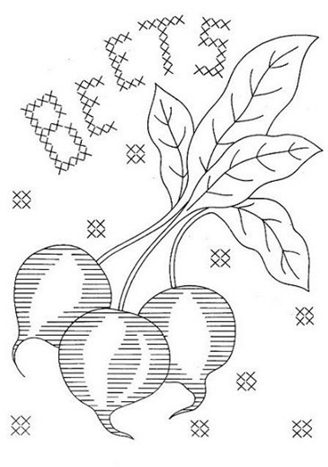 Vintage Hand Embroidery PATTERN in PDF File Design 7358 Etsy