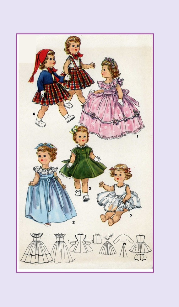 Saucy Walker Posie Bonny Braids Doll Clothes PATTERN in Digital