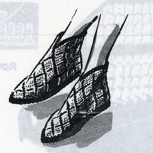 Crochet PATTERN 5835 Pixie Slipper pattern adult size small medium large PDF instant download