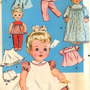 Details about   Tiny Tears Baby Toodles Sweet Sue Betsy Wetsy Doll Clothing PATTERN 2412 sz 23" 