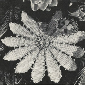 Teichlilien-Deckchen Häkelanleitung aus einem Sternbuch #64 Teichrosen-Deckchen Häkelanleitung #6407 in eine PDF-Sofortdownload-Datei umgewandelt ca