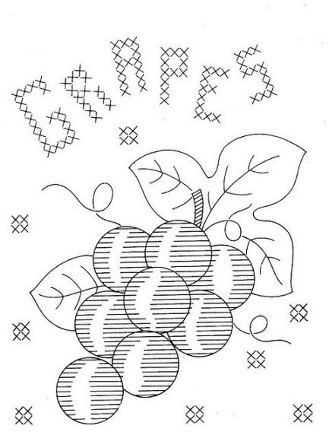 Vintage Hand Embroidery PATTERN in PDF File Design 7358 Etsy