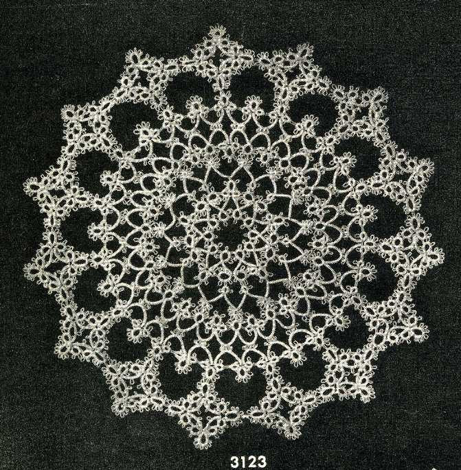 Tatting PATTERN Doily 1940s WWII Era PDF Instant Download 3123 - Etsy