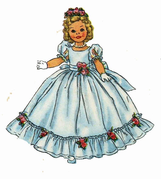 Shirley Temple by Ideal 12" tall 5" waist Doll Clothing PATTERN 2717 Nautical 
