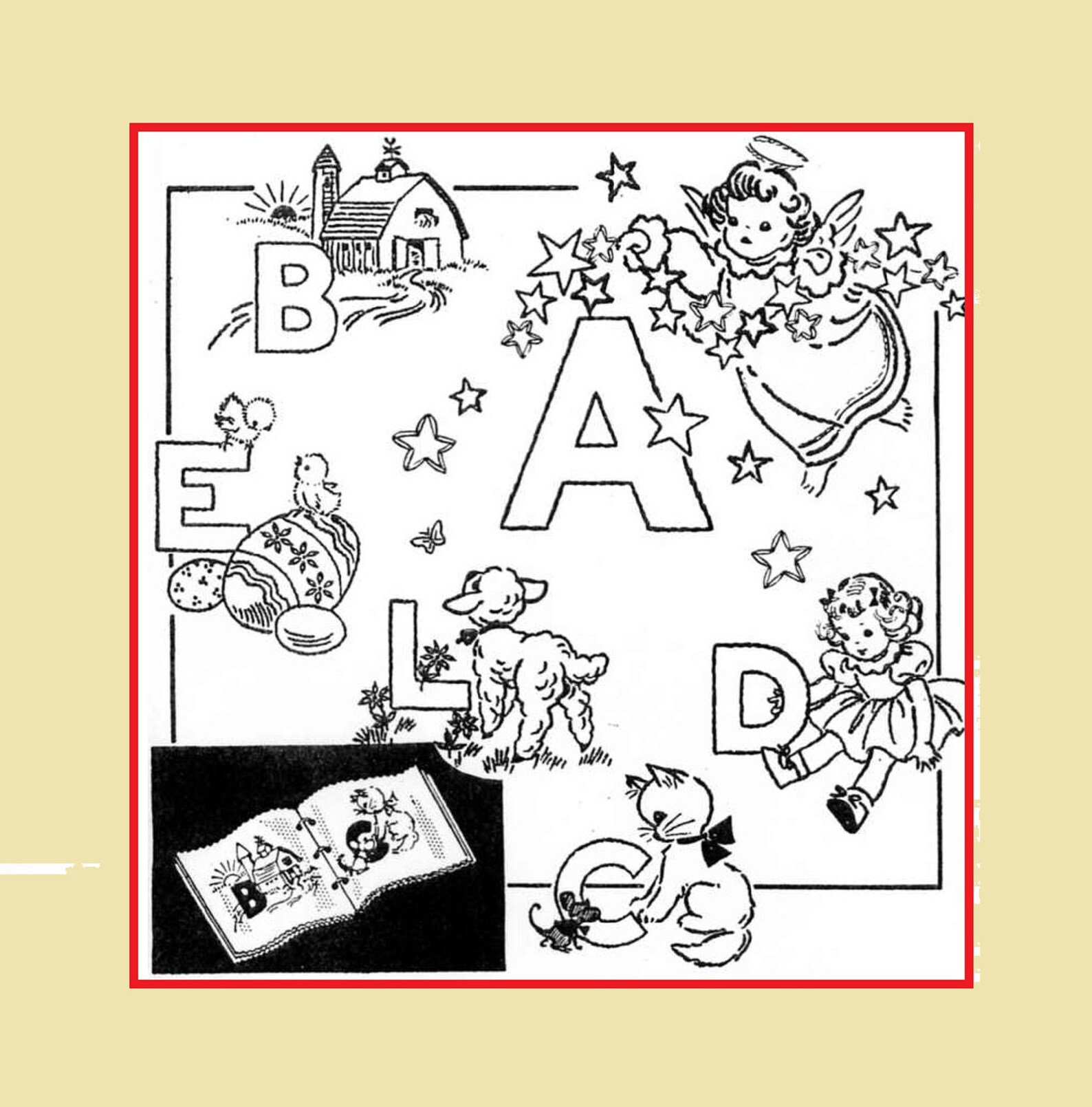 Abc Soft ABC Soft Book Pattern for Toddler Digital Download Hand Embroidery ...