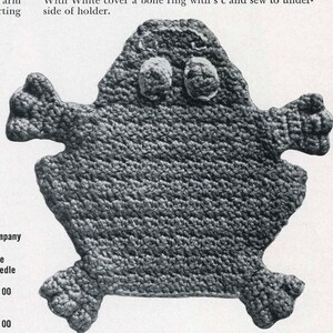 1950s Crochet PATTERNS 15 Potholders in PDF format instant download Cowboy Boot Horse image 3