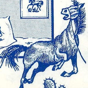 Digital Hand Embroidery Pattern 7474 Horses for Pictures or Quilts Instant Down load PDF files 1960s