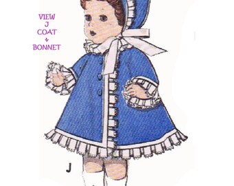 デジタル人形服パターン 8351 8 インチ Ginette Baby Ginger Little