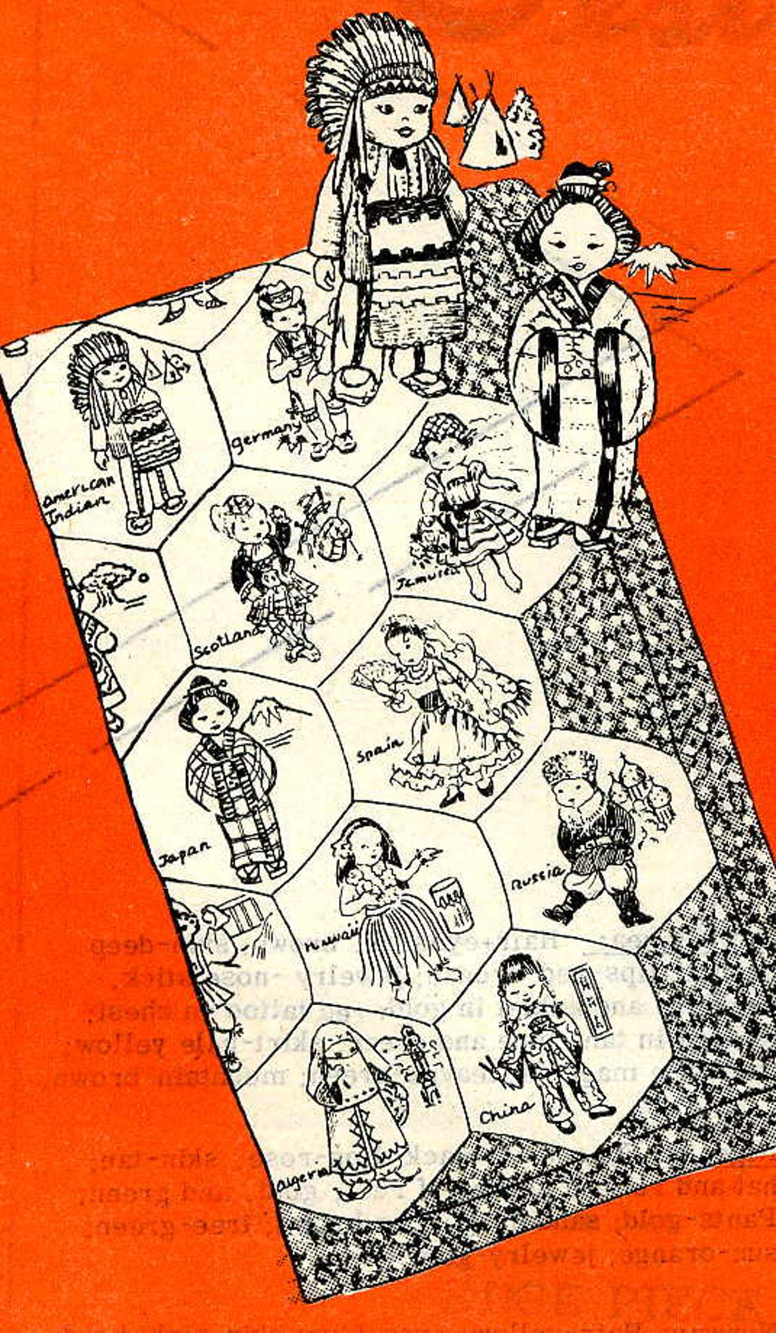 Dolls of the Nations Hand Embroidery Quilt Pattern - Instand PDF ...