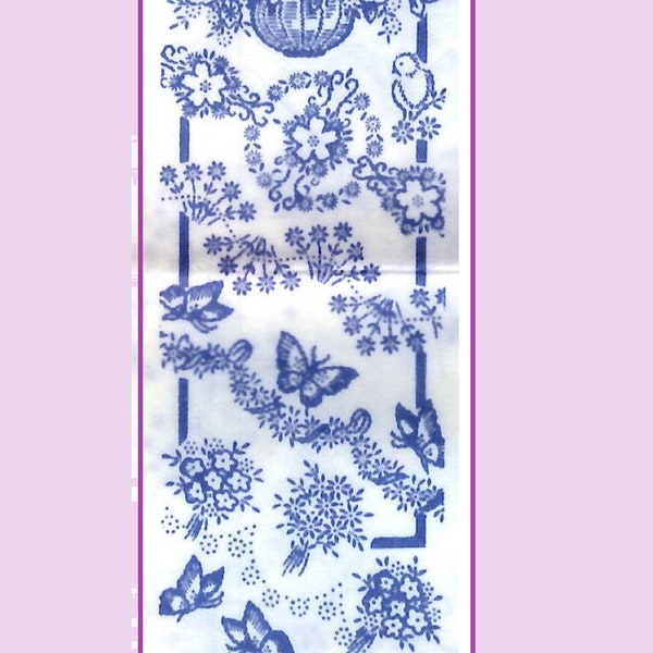 Digital Hand Embroidery for Pillow Cases Guest towels & Scarfs Tiny Flowers Cat Dog Butterflies Birds 849  PDF Format Instant Download