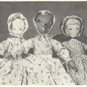 Red Riding Hood Grandma Wolf Topsy Turvy Doll PATTERN for a 21 inch doll 1960&#39;s in Digital Doll Pattern PDF file emailed 2U Instant Download