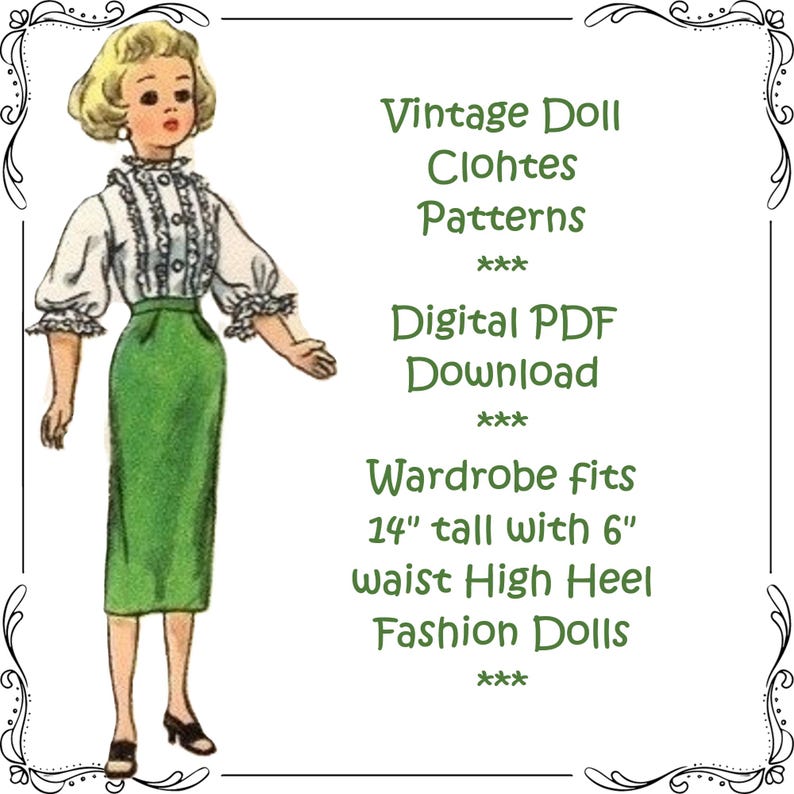 Doll Clothes Pattern for 14