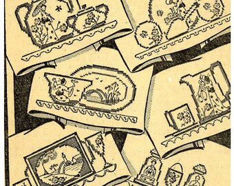 Hand Embroidery Pattern 2572 Lovely Oriental Cross Stitch Towels