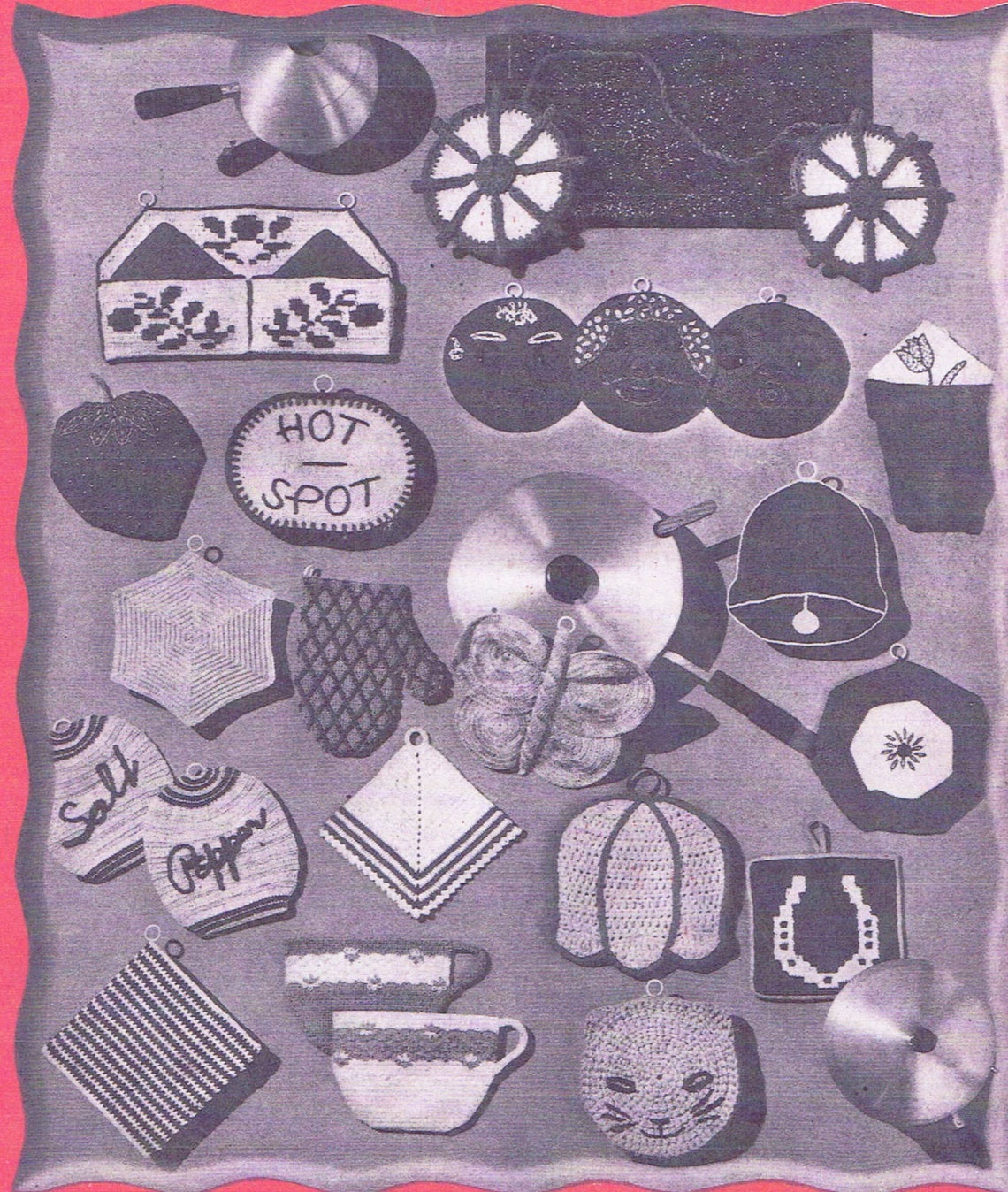 Old Crochet PATTERNS 196 Clark's ONT 30 Potholder Etsy