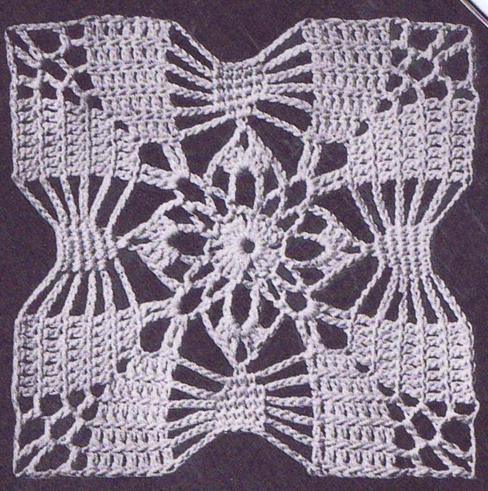 Vintage Crochet PATTERN for Bedspread 6021 Classic Square Etsy