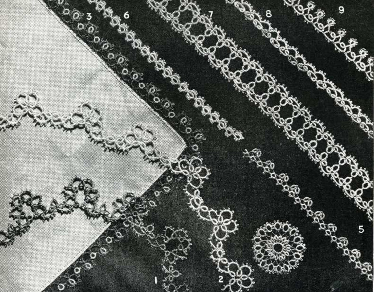 Vintage Tatting PATTERN Edgings Insets 1940s Post WWII Era PDF Etsy