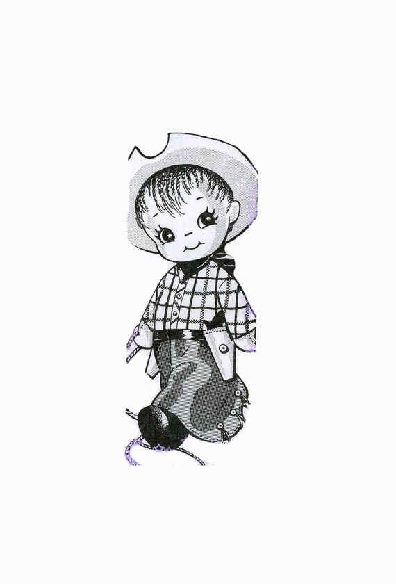 Cowboy Vintage Doll Pattern