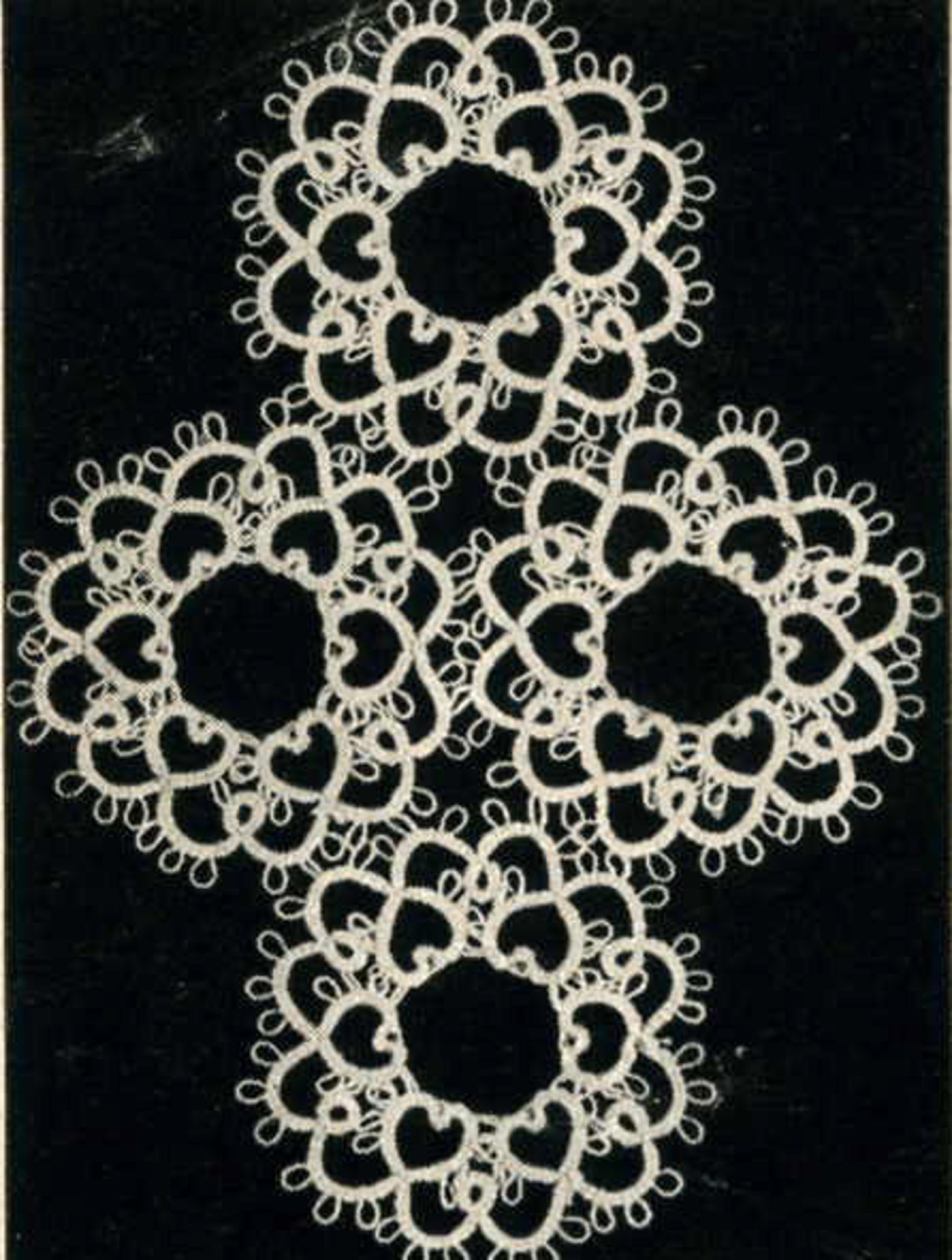 Vintage Tatting PATTERN 5207 Round Tatted Medallion Taken From Etsy