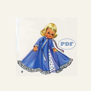 Vintage Doll Clothes Pattern - PDF Download - 2150 for 9&quot; 10&quot; Ginny, Alexander-kins, Muffie - Dresses, Petticoat Panties, Pierrette costume