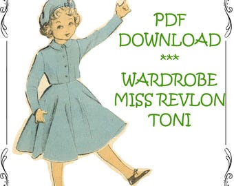 Miss Revlon, Toni, Sweet Sue Puppenkleider Garderobe für 21 Zoll Modepuppen - Digitaler PDF Download - Handgemachte Geschenke für Puppensammler