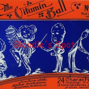 30&#39;s Embroidery in Digital format 951 Vitamin Ball - Animated Musical Vegetables & Fruit - Potato, Squash, Cucumber, Pear, Onion, Scallion