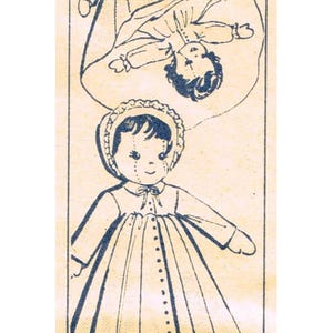 Vintage Cloth Doll Pattern - Topsy Turvy Asleep Awake Rag Doll - Printable PDF Download - Soft ...