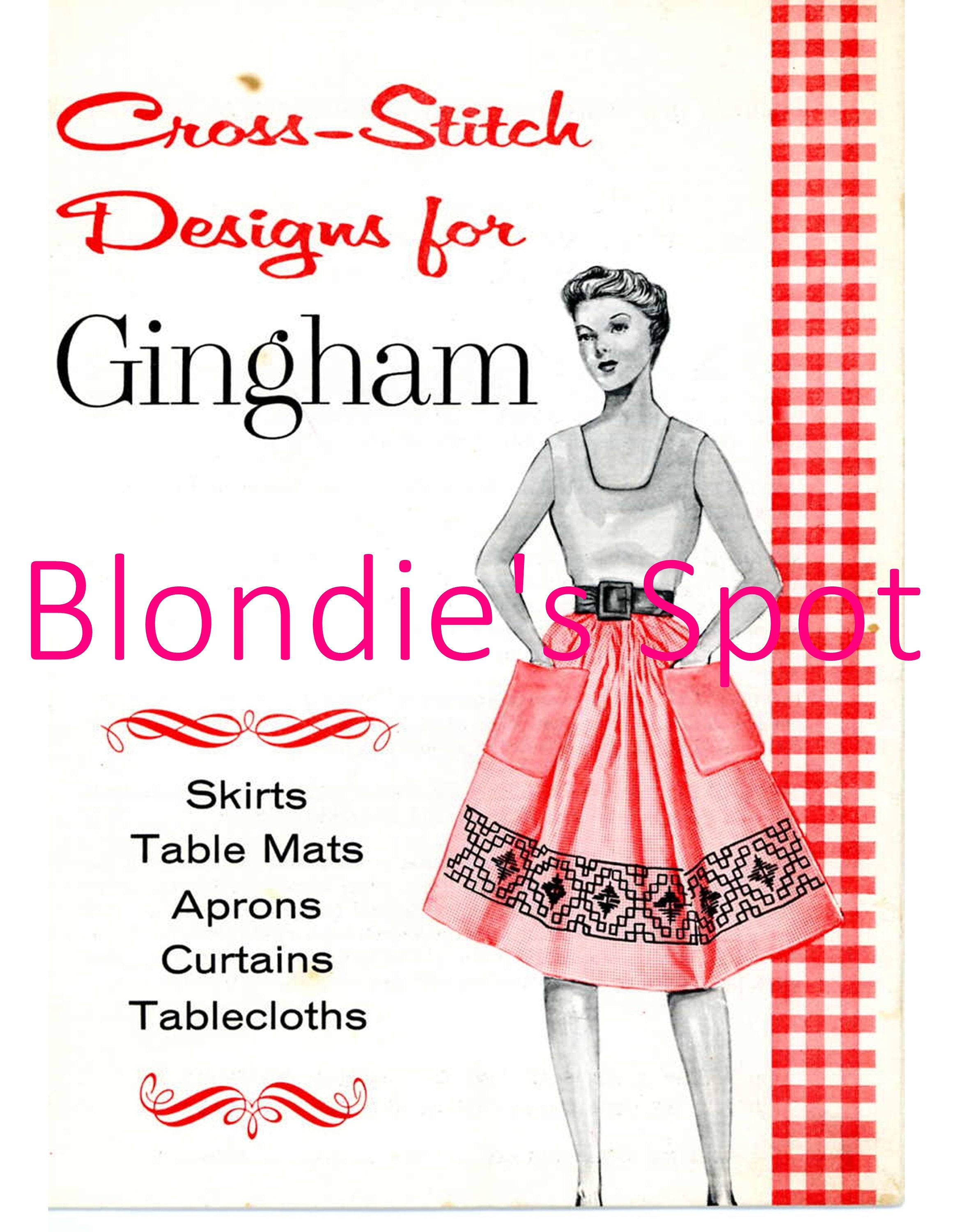 Gingham Cross Stitch Etsy