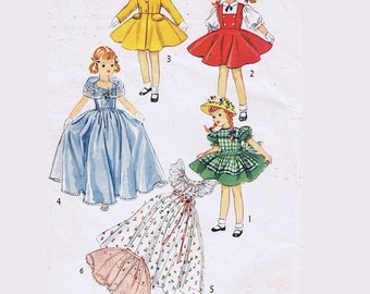 Vintage Doll Clothing PATTERN 4098 for 18" Little Girl dolls such as Saucy Walker Toni Sweet Sue Harriet H Ayer - Printable PDF Download