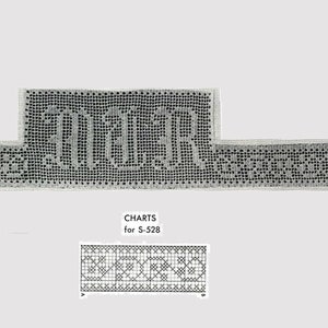 Retro Crochet Pattern - DIGITAL Format - S 528 Initials - Monogram ...