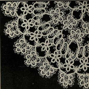 5308 Vintage Tatting PATTERN for Round Doily taken from 1950s Workbasket PDF Download