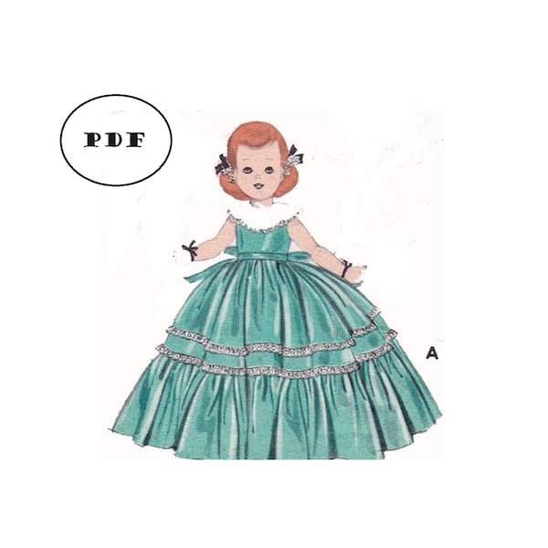 Vintage Doll Clothes PATTERN 7973 for 22-23 inch Saucy Walker Bonny Braids Susan Stroller Posie by Ideal - PDF pattern