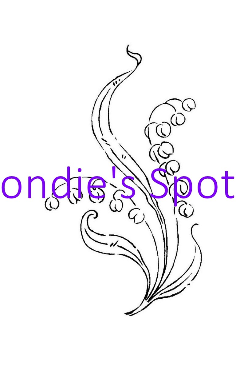 30s Digital Hand Embroidery 733 Floral Guest Towel motifs, Sprays of Flowers for Clothing Kerchiefs Doilies Tea Cloths image 6