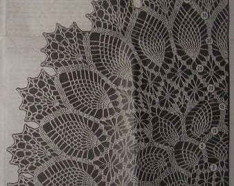 Oblong Pineapple Tablecloth Digital pattern 505 Three sizes 52"x70" 54"x80" 34"x46" Date 1960s PDF file emailed 2U instant download