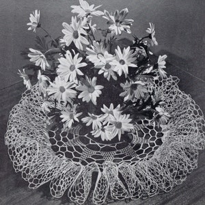 Crochet PATTERN for a Lacey Doily D 119 Thistledown 15 inches in diameter  PDF instant download