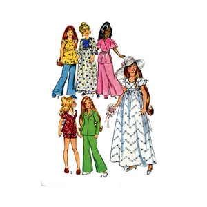 Crissy Brandi Velvet Dina Doll Clothes PATTERN in Digital PDF format 6061 for 17.5 inch Teen doll Maxi or Mini DRESS Granny dress