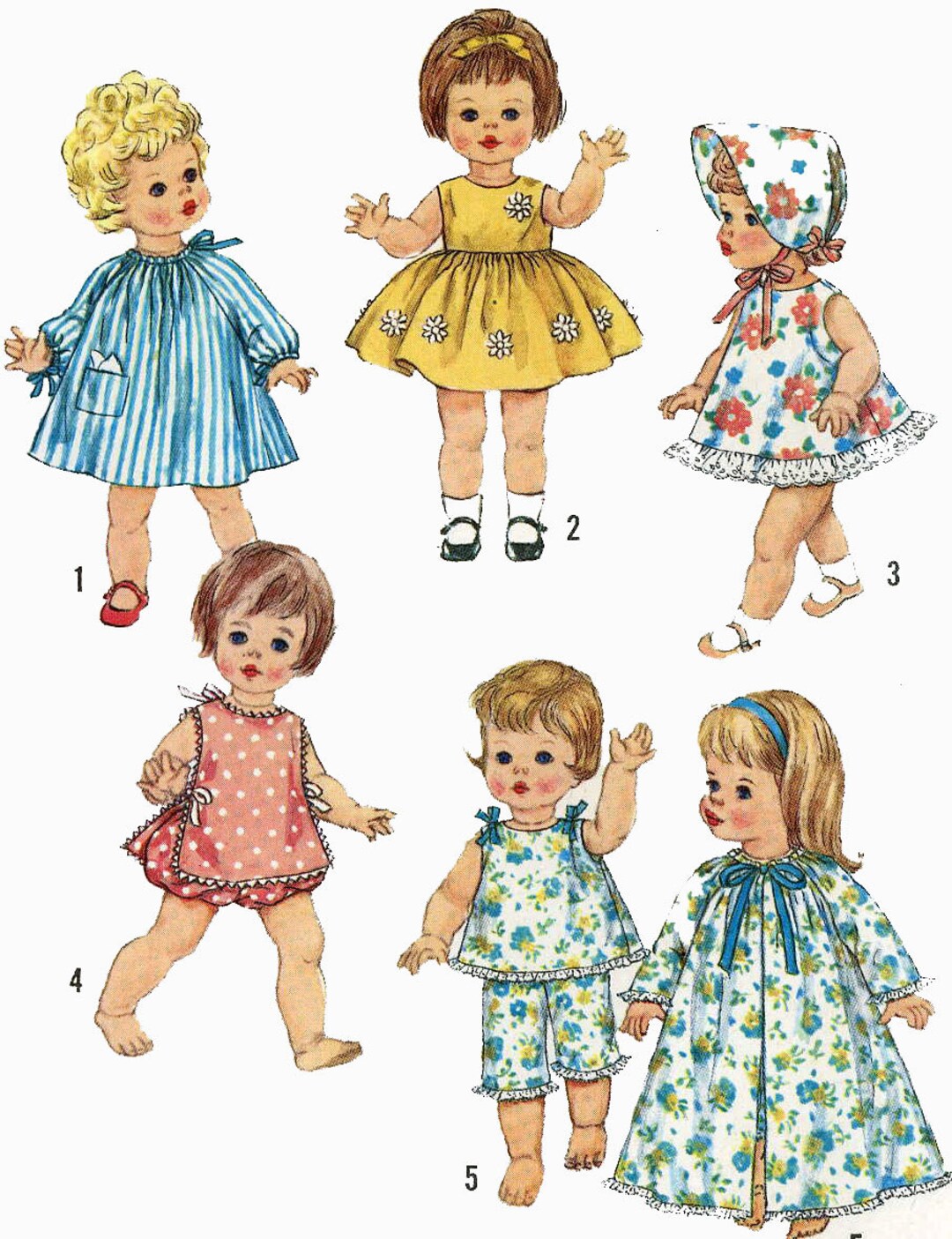 Vintage Doll Clothes PATTERN 4839 for 18 in Chaty Baby Suzie Etsy