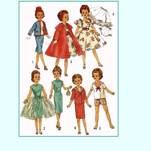 Little Miss Revlon Doll Clothes PATTERN in Digital PDF Format - Etsy
