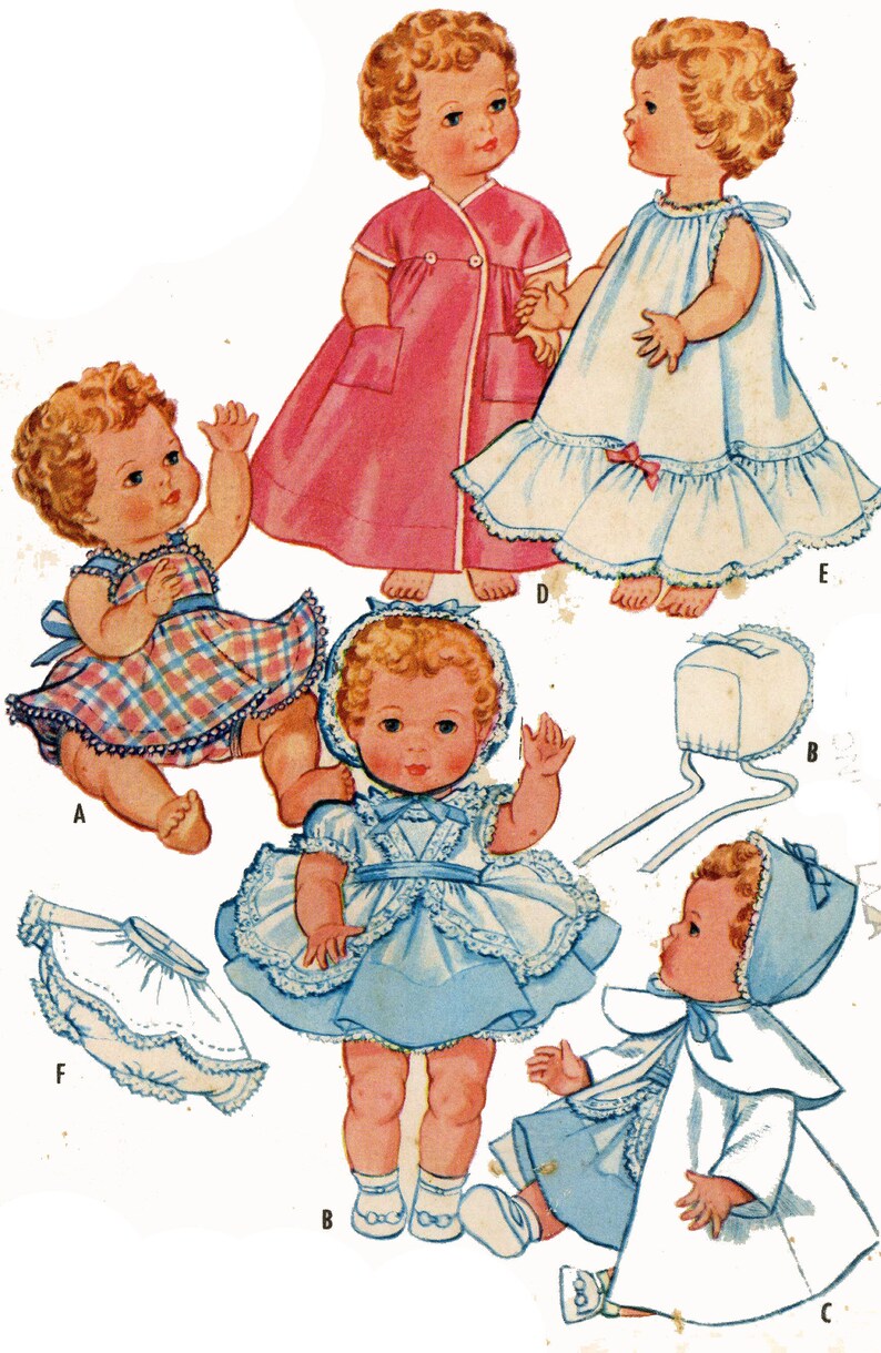 Vintage Pattern Toddler Doll Clothes Chatty Cathy Toodles Ruthie 19/" 20/"