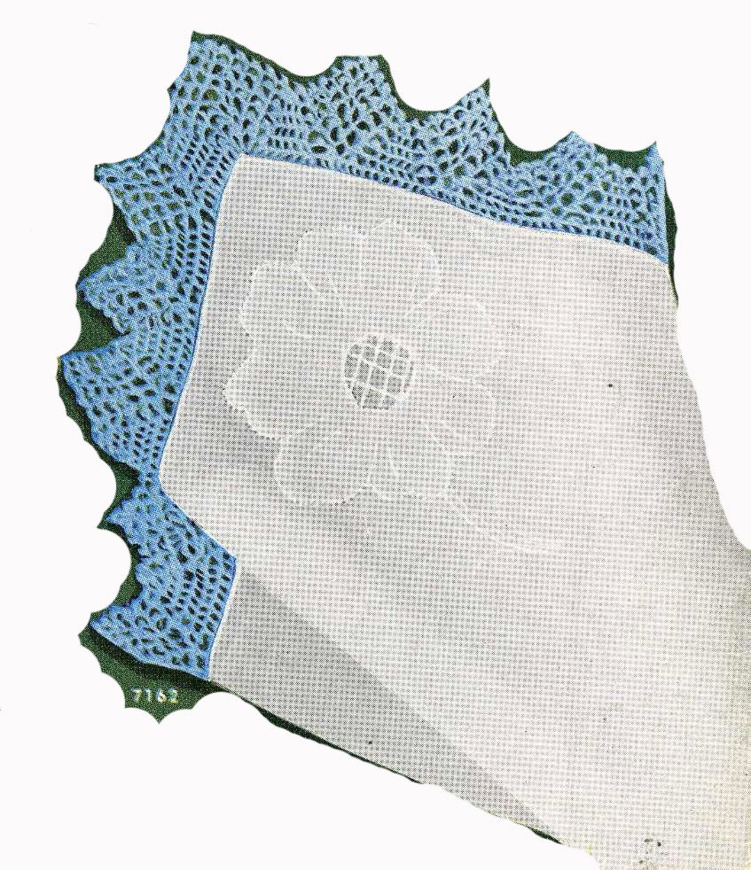 Ruffle Crochet Edge PATTERN for Handkerchief 7162 Lovely & Dainty ...
