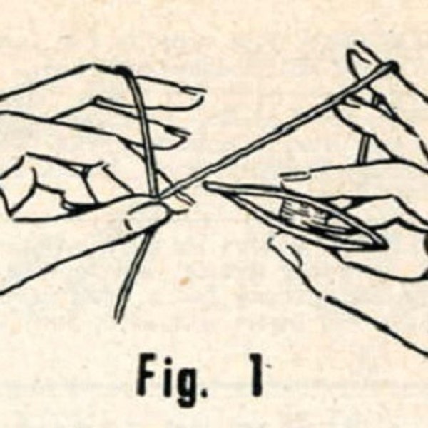 Apprenez à tatouer - Instructions d'un magazine Workbasket des années 1950 5006 vintage Tatting Instructions Learn How to Tat from 1950s Workbasket