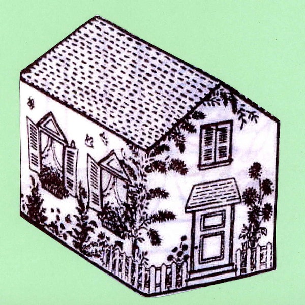 House / Cottage Toaster Cover PATTERN 692 Appliance Cover that Looks like a House in Digital PDF format Instant Download