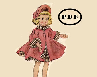 Patrón de ropa para muñecas 1717 para 18" Maggie Alice Wendy Kathy Annabelle Rosamund Winnie o Binnie Walker de Alexander Descarga en formato PDF imprimible