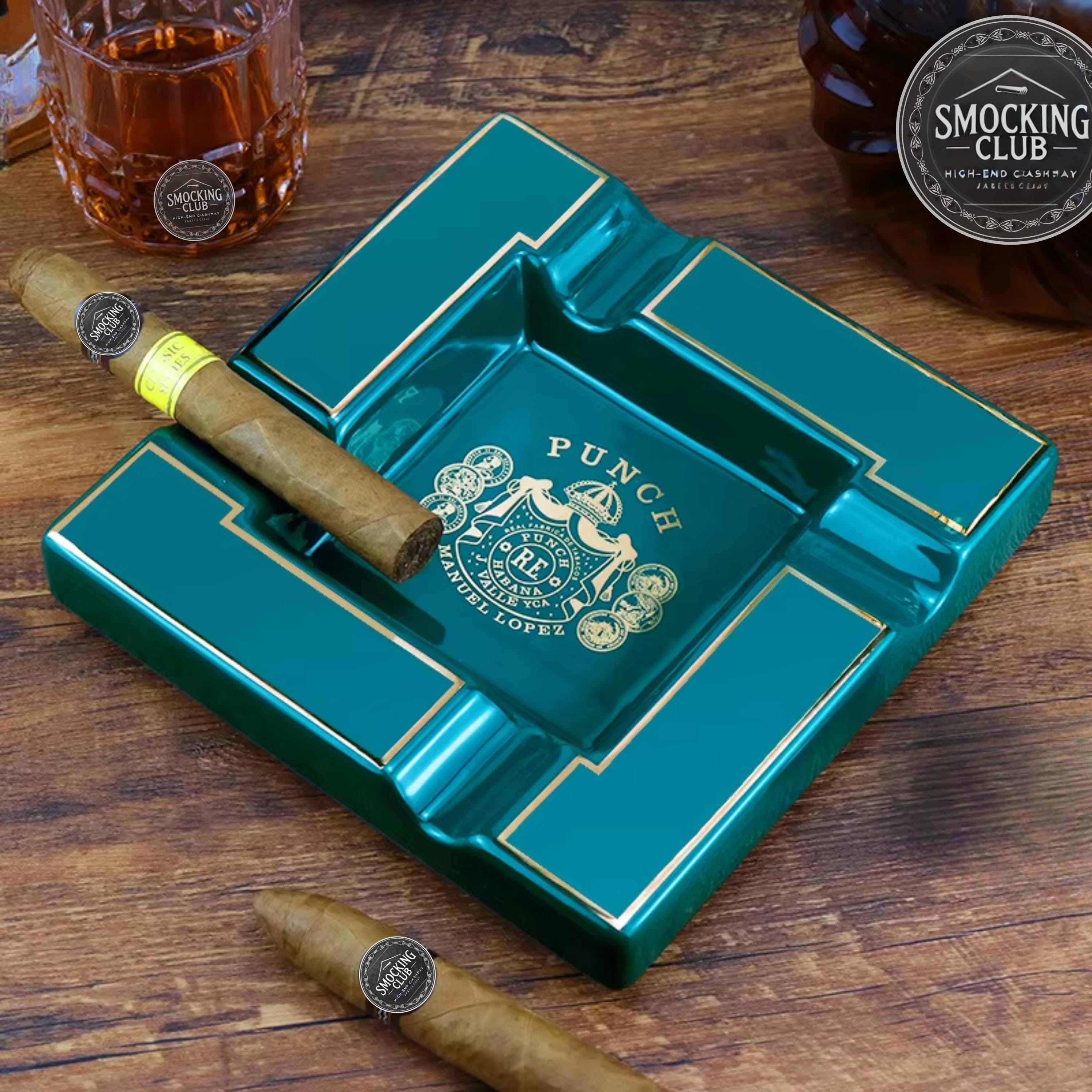 [新品未使用・希少]　COHIBA(habanos) 置き型灰皿 現地購入 Luxury Cohiba Ceramic Cigar Ashtray - Large 4-slot Tray, Elegant