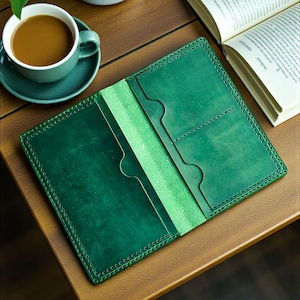 Organizador de cuero para documentos, pasaporte y licencia de conducir, funda de cuero con logotipo de la marca del vehículo, billetera de seguro personalizada y hecha a mano.