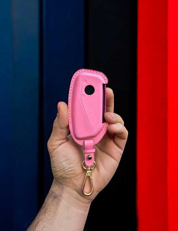 Acquista Elegante custodia protettiva in vera pelle per portachiavi per auto, portachiavi con cerniera in Italia a partire da 3.36