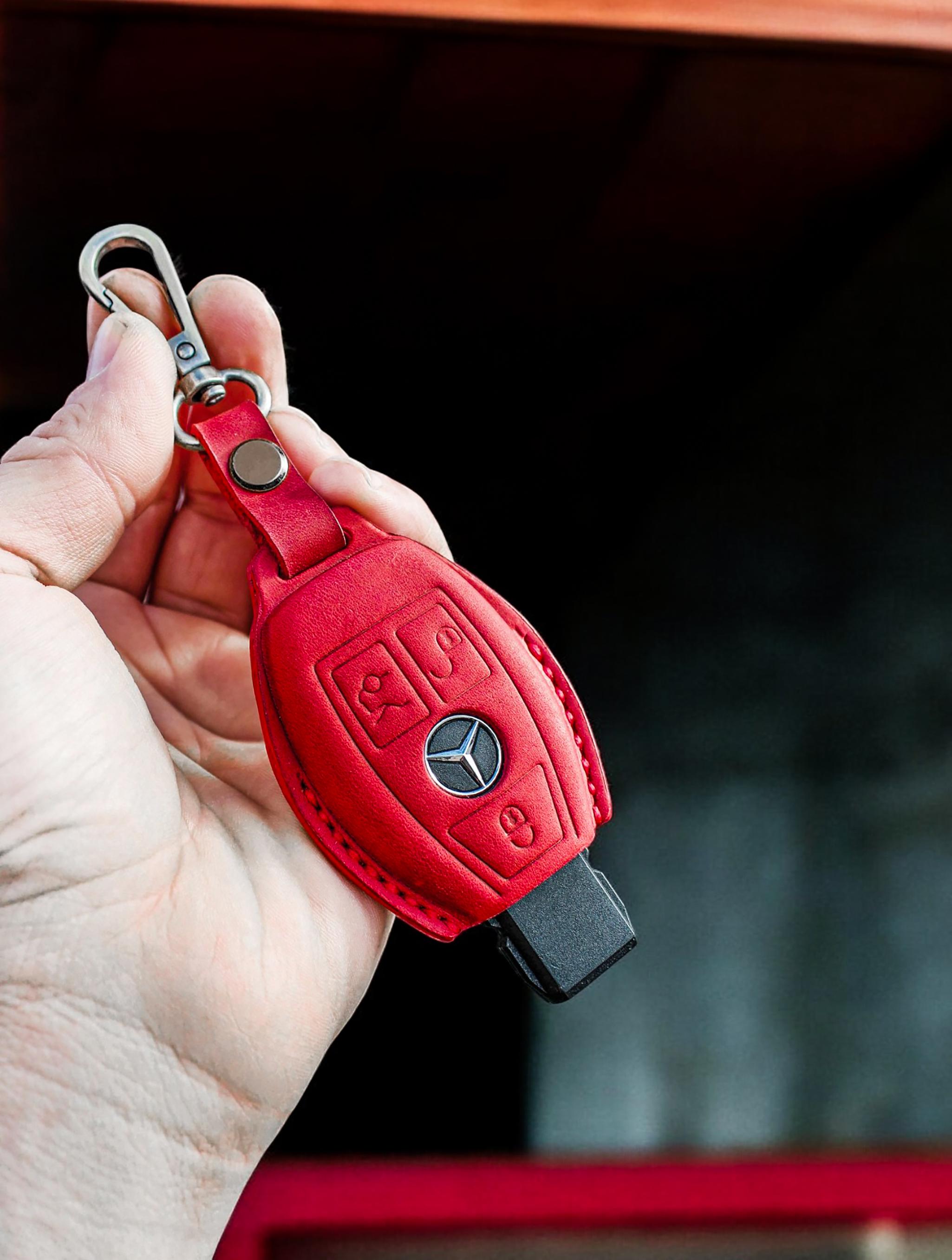 Mercedes Benz AMG S/E/C 63 Leather Key Case – Personalized Key Fob ...