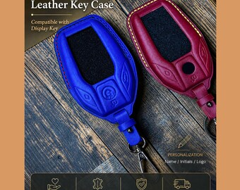 BMW Display Key Leather Case – Personalized Handmade Key Cover for 7 Series G30 X5 X7 i8