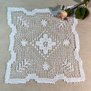 Vintage Handmade Doily Rectangular Shape