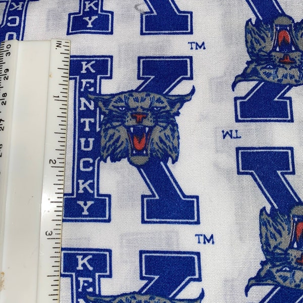 Fabric University of Kentucky Wildcats Team cotton fabric UK