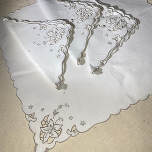 4 Vintage Cotton Napkins Sustainability Sustainable Recycle reuse
